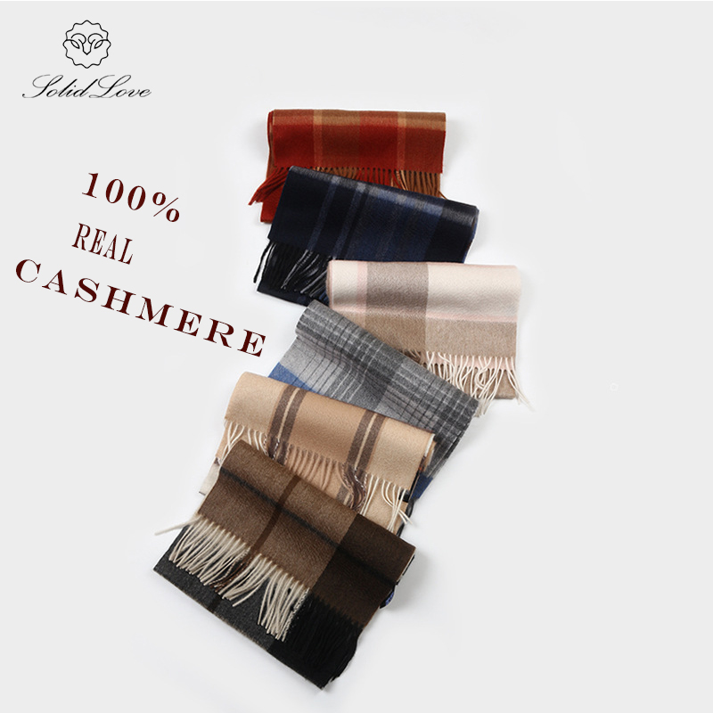 100% الكشمير وشاح منقوشة مع شر - مراجعة Muffler Men Wool وسعره