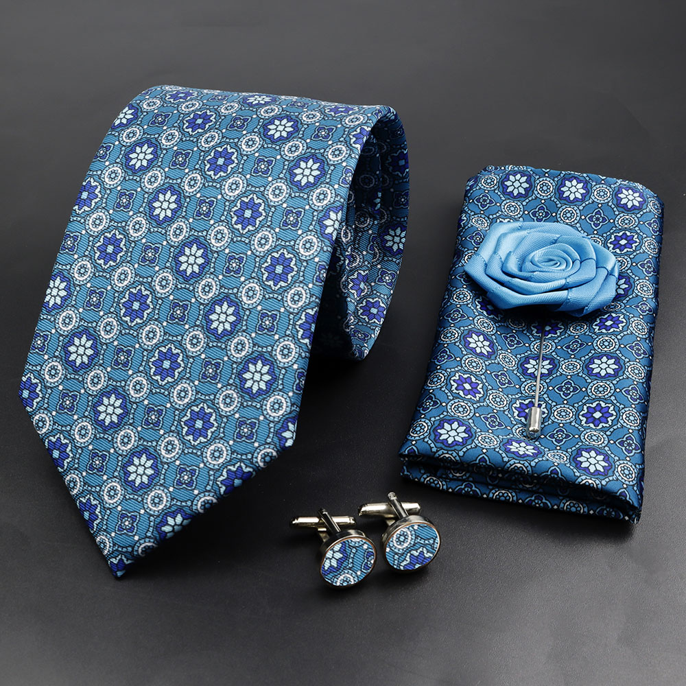 طقم ربطة عنق حريرية ناعمة للرج - مراجعة Tie Clip Silver وسعره