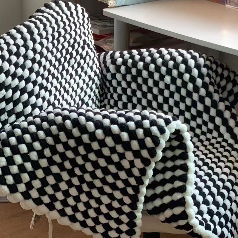 خيط بوم بوم 130 جرام/لفة بألوا - مراجعة Woven Scarf Blanket وسعره